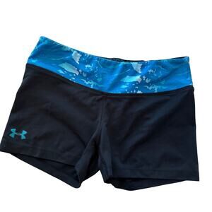 Under Armour short shorts fitted workout activewear sz S gym fitness